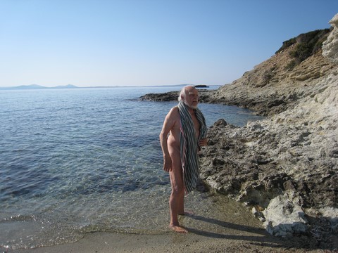 Alfred de Grazia, Naxos, Greece, April 2009