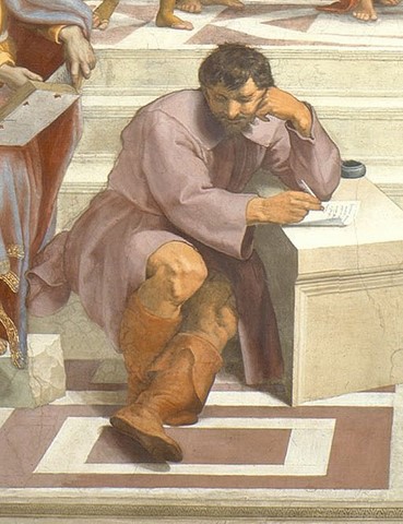 Heraklites, Raphael, School of Athens, Vatican